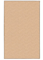 Benzara 5.58 x 4 Feet Hand Tufted Wool Rug with Jute Backing, Natural Brown