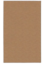 Benzara 2.83 x 1.83 Feet Hand Tufted Wool Rug with Jute Backing, Cork Brown