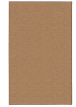 Benzara 5.58 x 4 Feet Hand Tufted Wool Rug with Jute Backing, Cork Brown