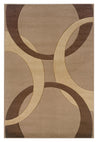 Benzara 2.83 x 1.83 Feet Heat Set Frieze Yarn Rug with Action Backing, Brown