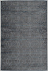 Benzara 3 X 2 Feet Power Loomed Polyester Rug with Lattice Pattern, Blue and Black