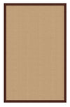 Benzara 8 x 5 Feet Hand Finish Wool Rug with Action Backing, Beige and Brown