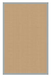 Benzara 6 x 4 Feet Hand Finish Wool Rug with Action Backing, Beige and Blue
