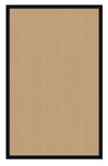 Benzara 6 x 4 Feet Hand Finish Wool Rug with Action Backing, Beige and Black