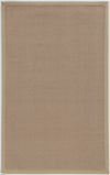 Benzara 8 x 2.5 Feet Hand Finish Wool Rug with Action Backing, Brown and Beige