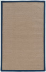 Benzara 8 x 2.5 Feet Hand Finish Wool Rug with Action Backing, Brown and Blue