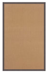 Benzara 8 x 5 Feet Hand Finish Wool Rug with Action Backing, Brown and Gray