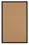 Benzara 2.83 x 1.83 Feet Hand Finish Wool Rug with Latex Bottom Layer, Brown and Black