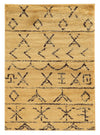 Benzara 7 x 5 Feet Polypropylene Power Loomed Rug with Tribal Pattern, Brown