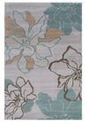 Benzara 2.83 x 1.83 Feet Floral Design Polypropylene Power Loomed Rug, Multicolor