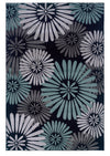 Benzara 2.83 x 1.83 Feet Polypropylene Power Loomed Rug with Floral Design, Multicolor