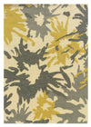 Benzara 2.83 X 1.83 Feet Hand Hooked Polypropylene Rug with Splatter Pattern, Multicolor