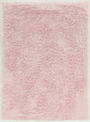 Benzara 5 X 3 Feet Transitional Faux Fur Rug with Suede Leather Backing, Pink