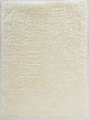 Benzara 5 X 3 Feet Transitional Faux Fur Rug with Suede Leather Backing, White