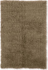 Benzara 12 X 9 Feet Shag Style Latex Free Hand Woven Wool Rug, Light Brown