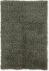 Benzara 6 X 4 Feet Shag Style Latex Free Hand Woven Wool Rug, Gray