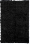 Benzara 14 X 10 Feet Shag Style Latex Free Hand Woven Wool Rug, Black