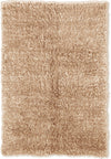 Benzara 9 X 6 Feet Shag Style Latex Free Hand Woven Wool Rug, Beige