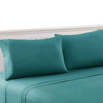 Bezons 3 Piece Twin Size Plain Sheet Set The Urban Port, Blue