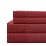 Lanester 3 Piece Polyester Twin Size Sheet Set The Urban Port, Red