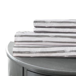 Venice 4 Piece California King Paintbrush Sheet Set The Urban Port, White and Gray