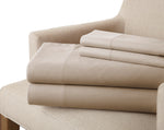 Sassuolo 3 Piece Twin Size Bamboo Rich Microfiber Sheet Set The Urban Port, Beige