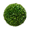 Benzara Faux Boxwood Plastic Topiary Ball for Decoration, Green