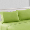 The Urban Port Bezons 4 Piece King Size Microfiber Sheet Set with 1800 Thread Count, Green
