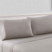 The Urban Port Bezons 4 Piece California King Microfiber Sheet Set with 1800 Thread Count, Gray