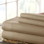 Lanester 4 Piece Deep Pocket Microfiber King Sheet Set The Urban Port, Taupe Gray