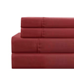 Lanester 4 Piece Deep Pocket California King Size Sheet Set The Urban Port, Red