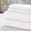 Como 4 Piece 1800 Thread Count Queen Size Cotton Sheet Set The Urban Port, White