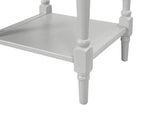 Benzara Transitional Wooden End Table with Open Bottom Shelf, Gray