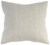 Benzara 22 X 22 Inch Contemporary Polyester Knitted Pillow, Set of 2, White