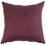 Benzara 23 x 23 Inch Linen Fabric Pillow with Polyester Fiber Insert, Set of 2, Purple