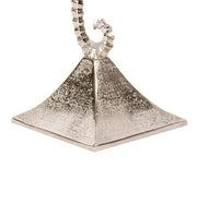 Benzara Aluminum Candle Holder with Sea Horse Structure, Small, Silver