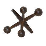 Benzara Industrial Style Decorative Metal Frame Jack Sculpture, Dark Brown