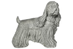 Benzara Dinmont Terrier Dog Figurine in Standing Position, Distressed Gray