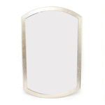 Benzara Contemporary Wooden Wall Mirror with Arched Top and Bottom, Gold