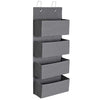 Benzara Wooden Frame Wall Hanging Storage Organizer with 4 Compartments, Gray
