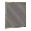 Benzara Contemporary Style Rectangular Top Bedroom Mirror, Gray