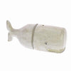 Benzara BM209723 Whale Design Hand Painted Metal Bookend, Pair of 2, Distressed White