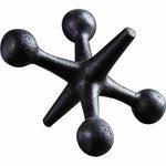 Benzara BM209728 Metal Frame decorative Jack Accentdecor with Stable Base, Black