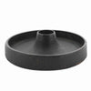 Benzara BM209729 Metal Candle Holder Trivet with Distressed Details and Round Base, Black