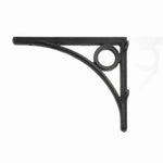 Benzara BM209734 Industrial Style Metal Frame decorative Wall Bracket, Black