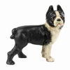 Benzara BM209735 Metal Frame Boston Terrier Dog Sculpture, Black and White