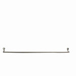 Benzara BM209865 32 Inch Tubular Metal Wall Mounting Bar Hanger, Silver