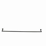 Benzara BM209866 32 Inch Tubular Metal Wall Mounting Bar Hanger, Black