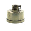 Benzara BM209886 Metal Ink Pot with Round Base and Rustic Details, Brass