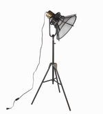 Benzara Industrial Flash Type Table Lamp with COne Shade, Medium, Black